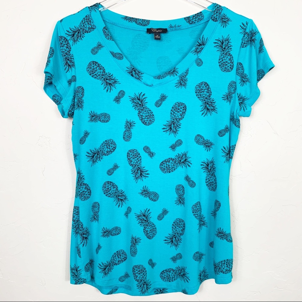 CUPIO Pineapple Panic Tee Top M - Picture 3 of 5